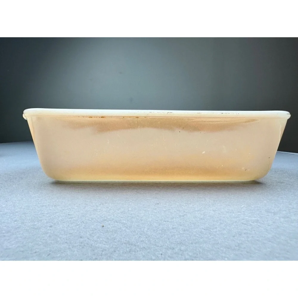 2 Vintage‎ Fire King #410 Peach Lustre 1-1/2 Quart  & #409 1 QT Casserole Pans